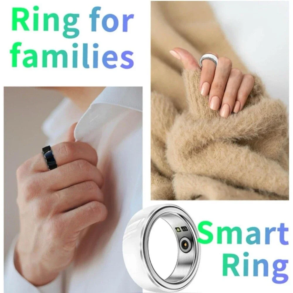Smart Fitness Ring Health Tracker Sleep Monitor Bluetooth App Activity Tracker